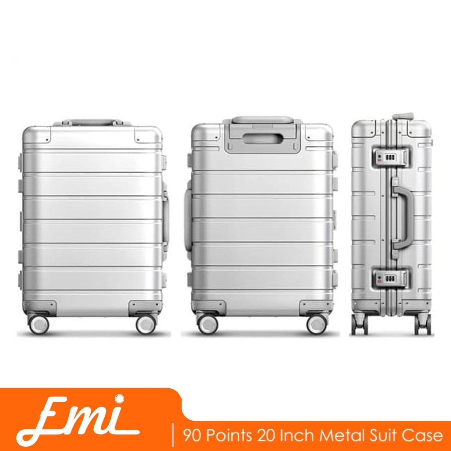 90Fun Points 20 Inch Metal Suit Case Koper Metal By EMI