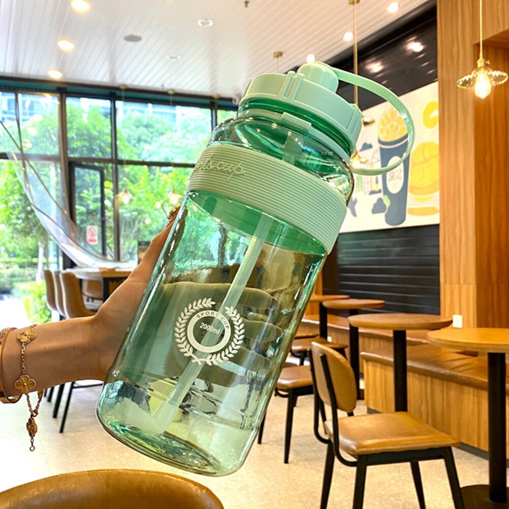 Botol Tumbler 2 Liter Botol Minum Sport Cup Jumbo 2000ml (B072) Botol Obat Herbal dan Botol Olahraga Multifungsi Botol Tahan Panas digunakan Kesekolah anak ada Cocok Untuk di Botol Tumbler Kantor