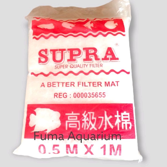 Kapas Filter 50cmX100cm Busa Filtermate Media Penyaring Air Kolam Aquarium