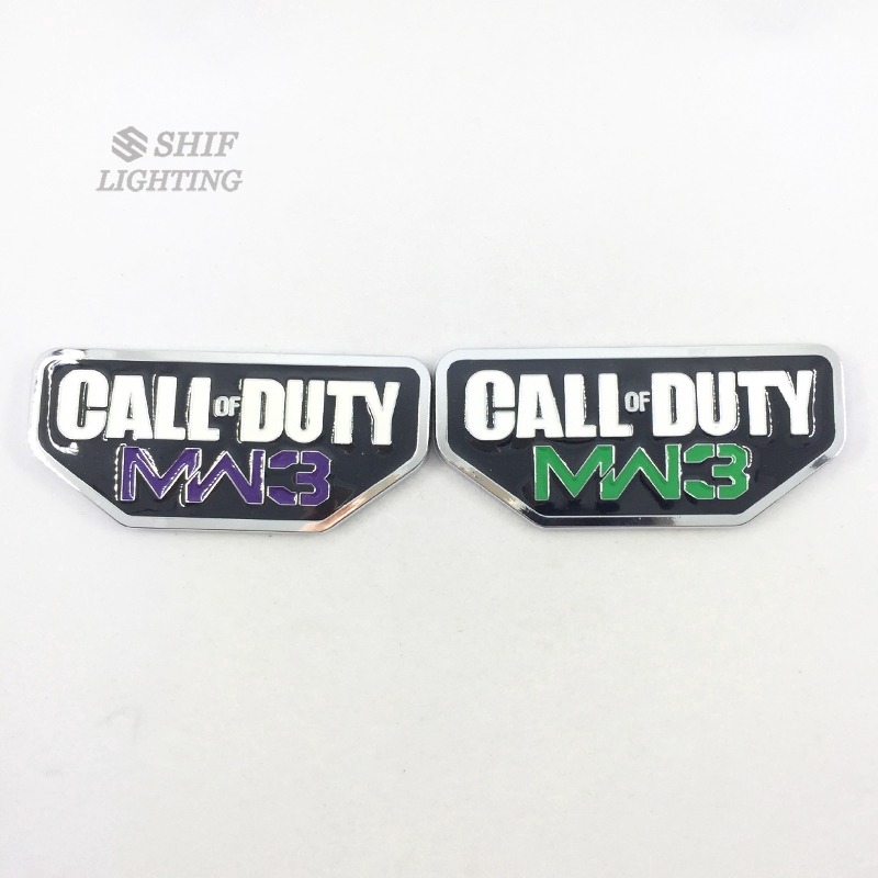 1 x Metal CALL OF DUTY MW3 Logo Car Auto Decorative Emblem Sticker Badge Decal For JEEP