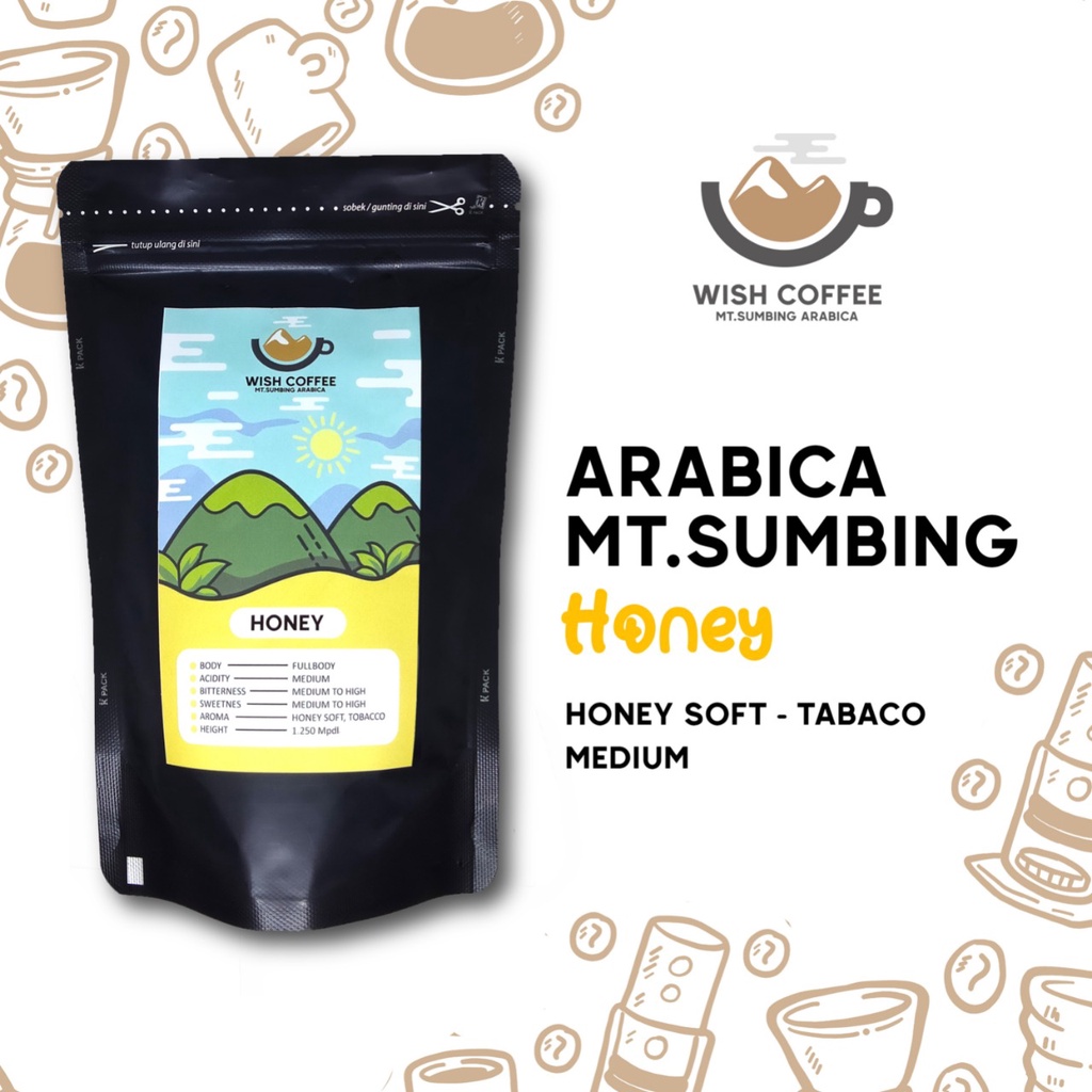 

Kopi arabika mt sumbing Temanggung - Bubuk - Honey Proses