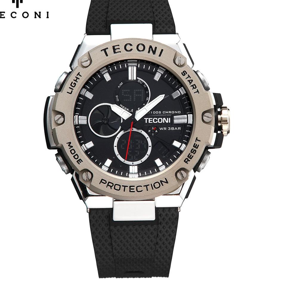 [MTE. 95793] Teconi Jam Tangan Pria Lige Sporty P001 - Anti Air Free Box Free Bubble