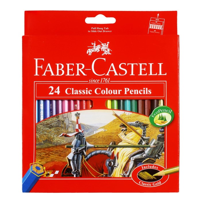 

WARNAPENSIL- PENSIL WARNA / PENCIL COLOUR FABER CASTELL CLASSIC 24 WARNA - PROMO -PENSIL WARNA