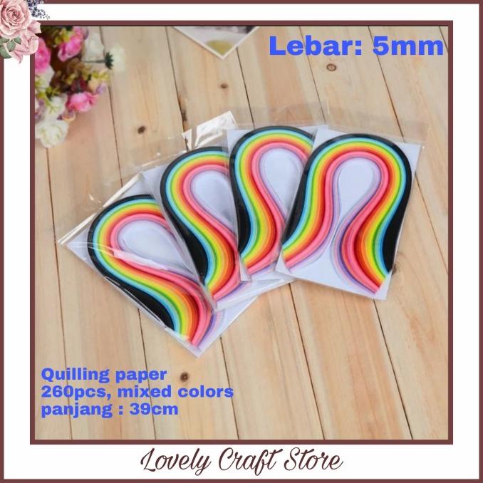 

Big Sale 260 Mixed color 5mm kertas Paper Quilling Big Sale