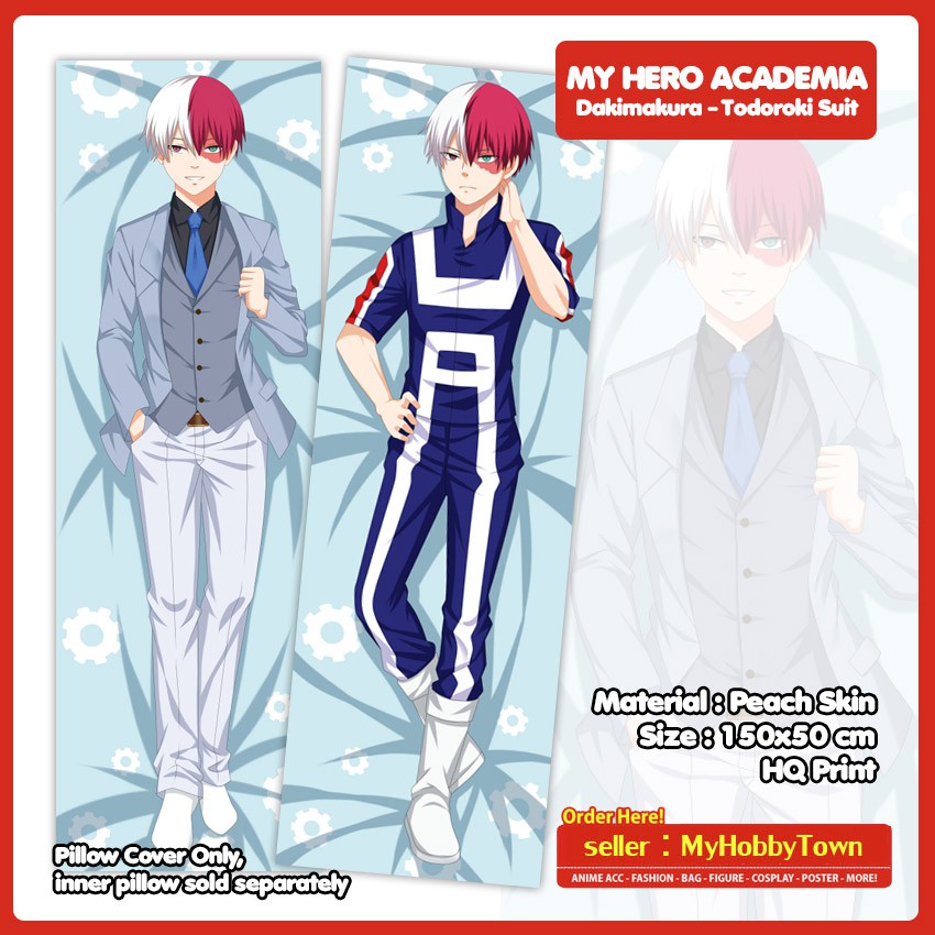 Sarung Bantal Anime Dakimakura Boku No Hero Academia : Todoroki Suit