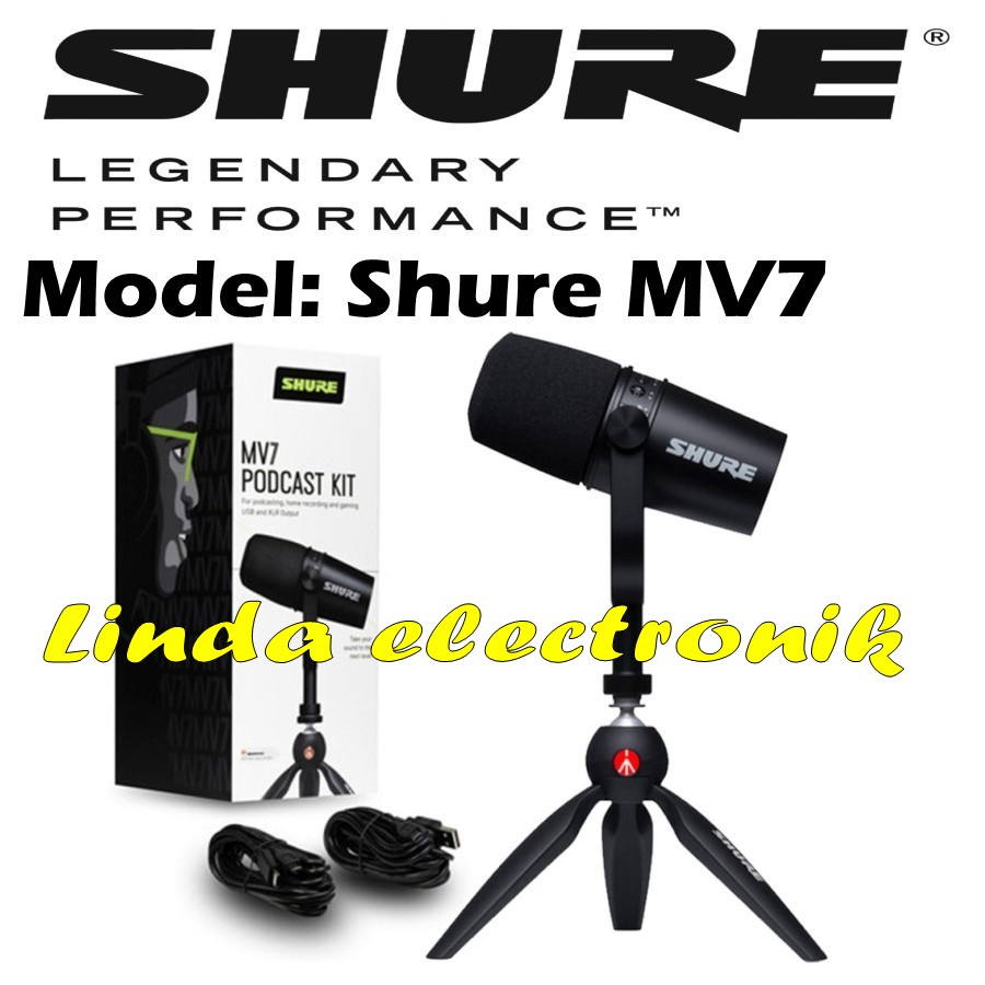 mic shure prodcast shure mv7 shure mv 7 original