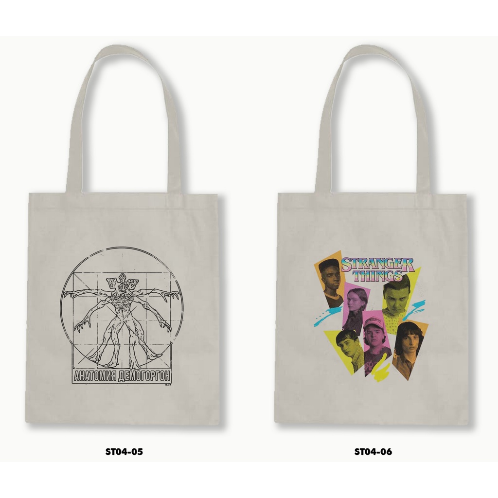 TOTE BAG BLACU - STRANGER THINGS 4 - 03