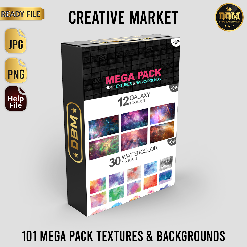 101 MEGA PACK Textures &amp; Backgrounds - Photoshop