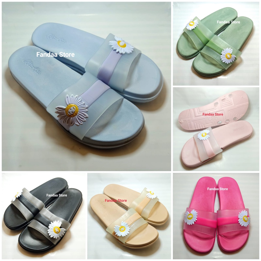 SANDAL WANITA NEW ERA SIZE 37-40 | SANDAL SELOP NEW ERA MOTIF MATAHARI | LB 5116SUN