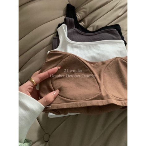Tanktop 25 atasan crop top wanita pakaian dalam korean style-2