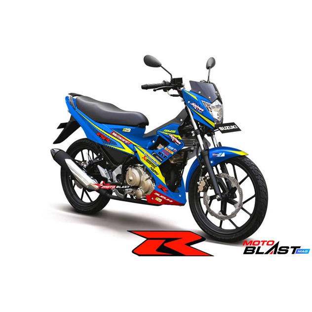 Decal Sticker Motor Motoblast - Satria FU FU 2014 Livery Drag Racing Style-Full Body