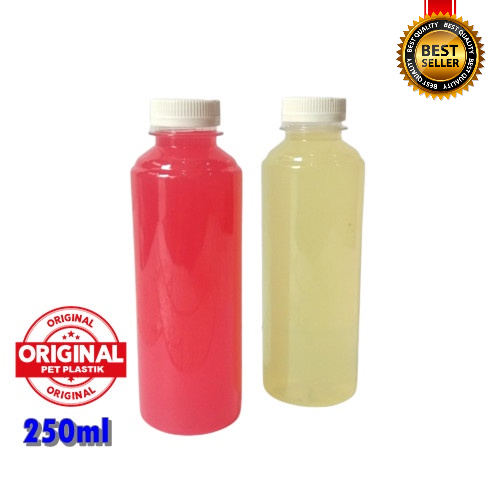 250ml BOTOL ALMOND pey palstik botol bening botol juice minuman