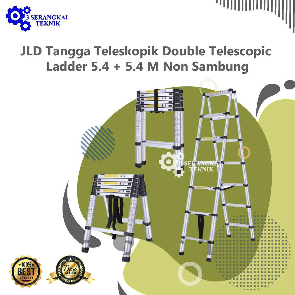 JLD Tangga Teleskopik Double Telescopic Ladder 5.4 + 5.4 M Non Sambung