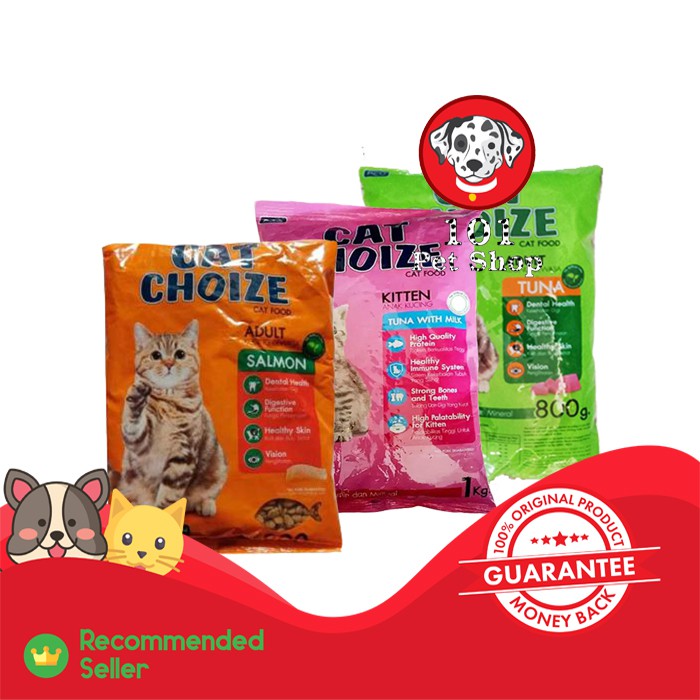 Jual Makanan kucing cat choize adult & Kitten all varian 800gr & 1kg