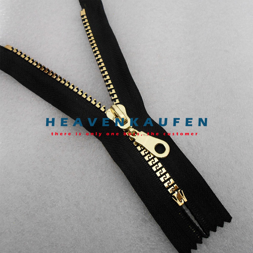 Resleting Zipper 15 cm Vislon Variasi Gold Muda Kode B Warna Untuk Resleting Celana Saku Rok Dll