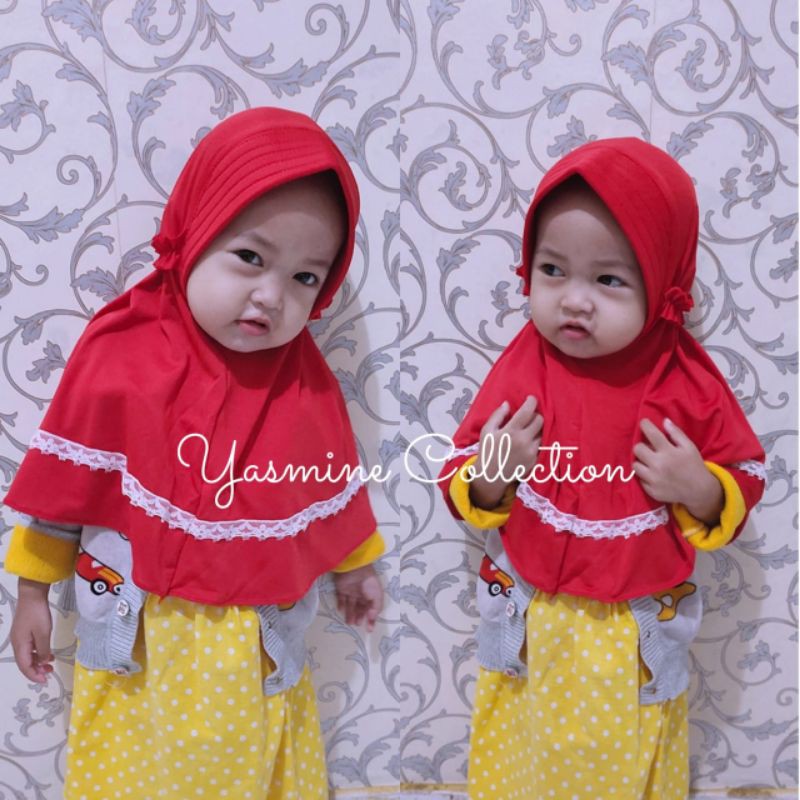 jilbab anak lubna 0-3 thn Bisa pilih wrna ecer dan grosir