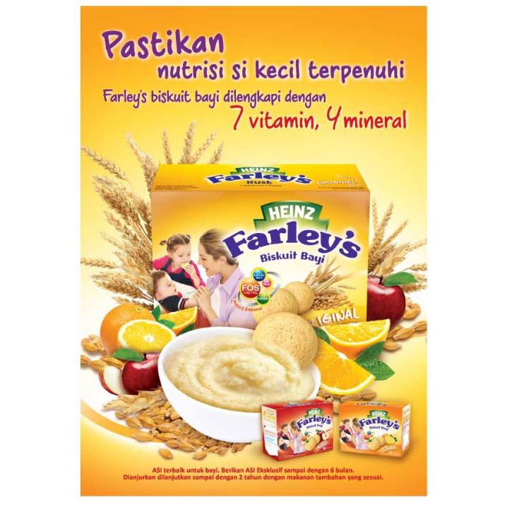 Heinz Farley's Biskuit Bayi 120gr | Heinz Farley Biskuit Farley Snack Bayi 120 gr Cemilan Bayi Camilan Anak