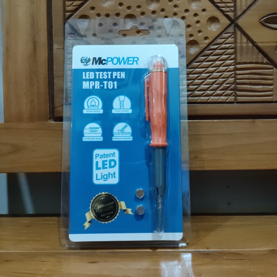 Barangunik2021-Test Pen LED Alat Test Arus Listrik Tespen McPower MPR-T01 Bagus