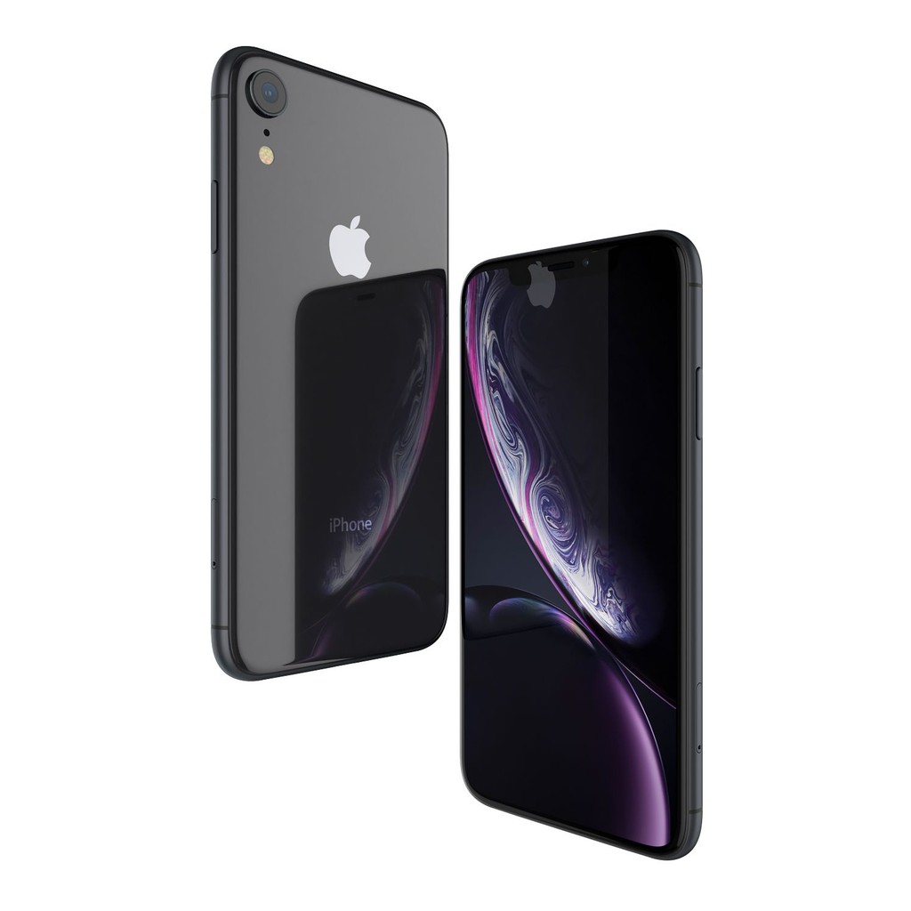 iPhone XR 128GB All Sim Silent Fullset Original Second Mulus100% 3utools All Green (Garansi 1 Tahun)-Black
