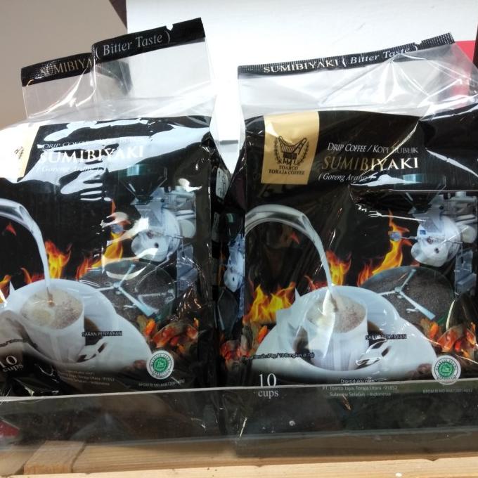 

paling diminati] Kopi bubuk Toarco Drip coffee sumibiyaki 10x7 gr (goreng arang)