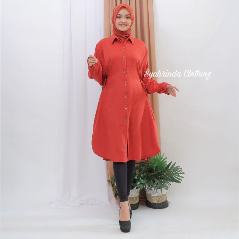 TUNIK BAJU POLOS KATUN XXL XXXL JUMBO SIZE / ATASAN WANITA TERBARU / BAJU MUSLIM MURAH