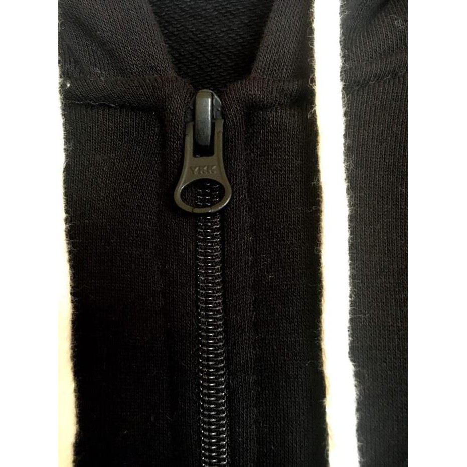 Jaket Hoodie Zipper Polos Hitam ( Black) Original Baby Terry