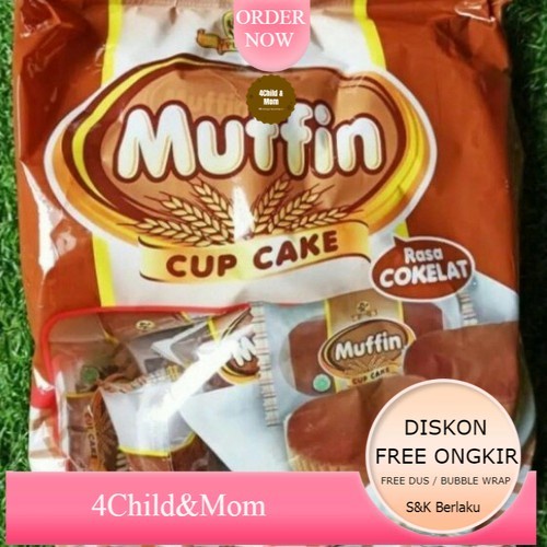 

Muffin Cup Cake Rasa Coklat Pisang Pandan Snack Cemilan Makanan Ringan 360gr
