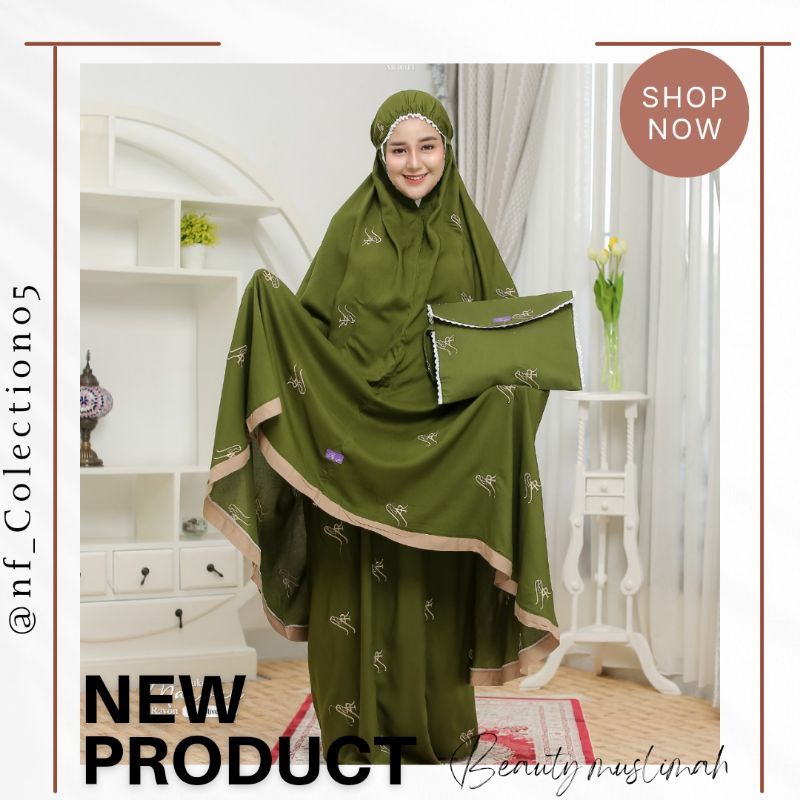 TERMURAH  mukena bordir arrafi ori || mukena marwah arrafi || mukena rukuh alat sholat rayon adem bo
