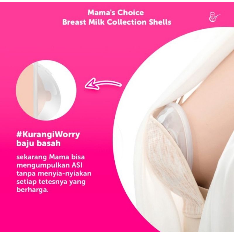 Mama's Choice Breast Milk Collection Shell - Breast Pad Penampung ASI