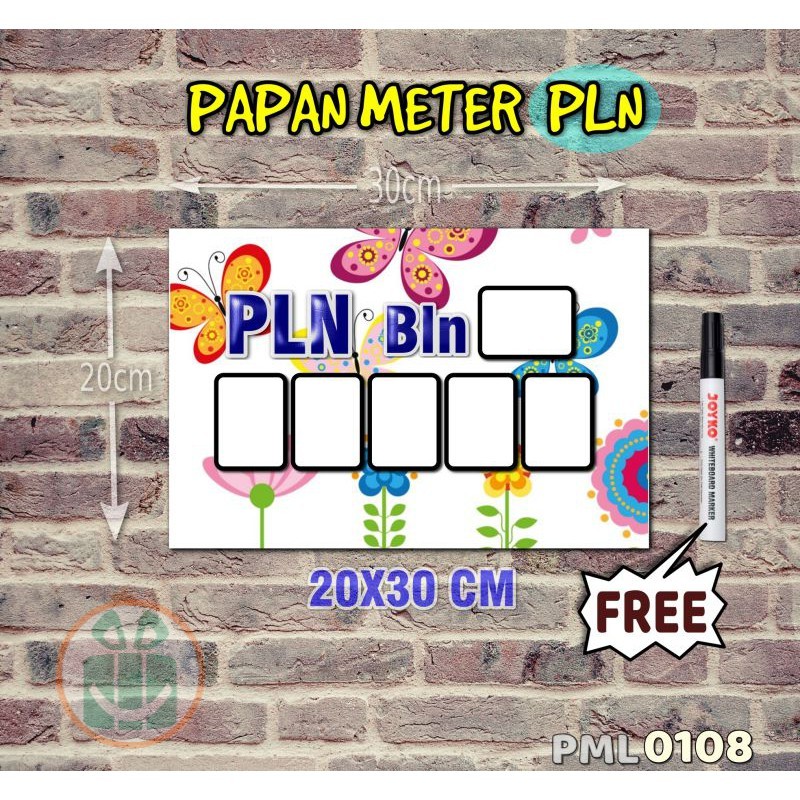 

SBC Papan Meter Listrik PLN PAM motif Unik - Floral 08