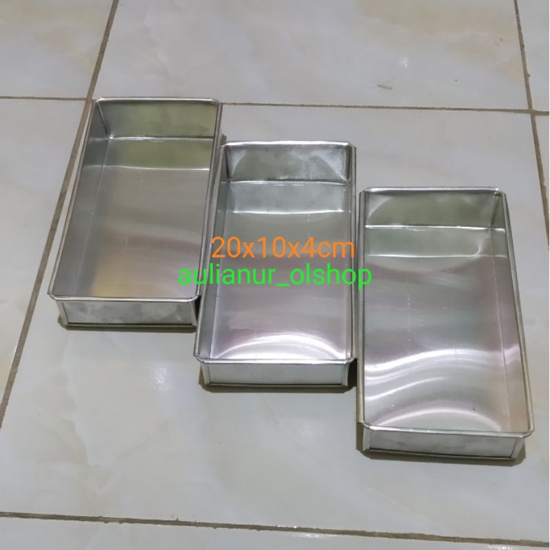 loyang kue 20x10 / loyang persegi 20x10  / loyang brownies 20x10