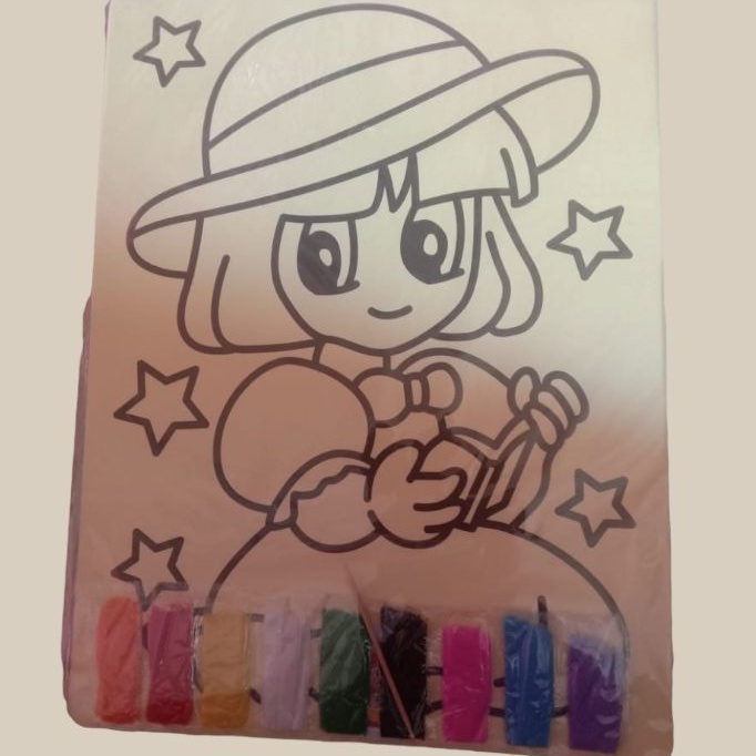 Mainan Edukasi Mewarnai Kertas Pasir