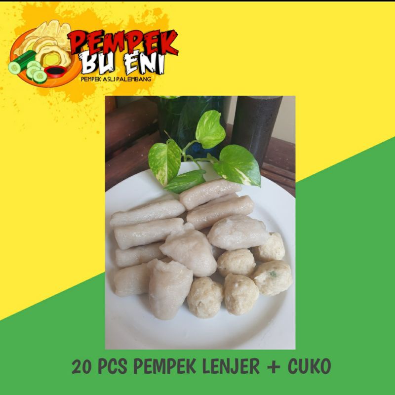 

PEMPEK PALEMBANG ASLI | PEMPEK LENJER (20 PCS + CUKA) DIVAKUM