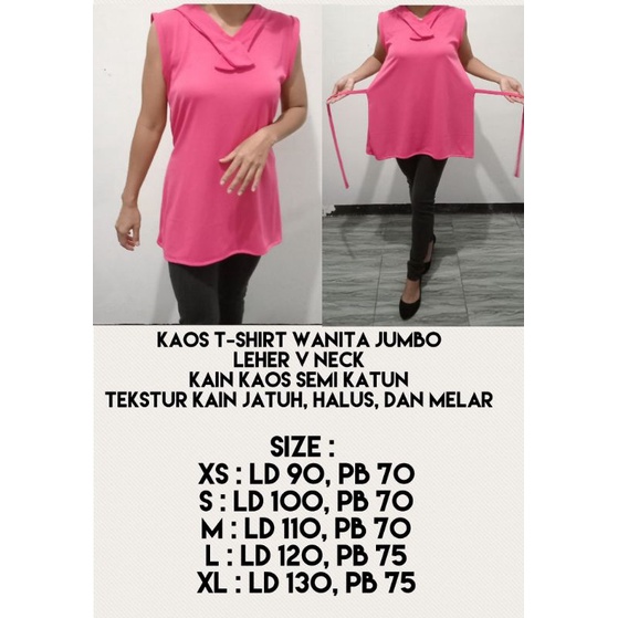 Atasan Wanita Tanpa Lengan Rompi Hijab Ukuran Jumbo LD 120 130/ Blouse Cewek Big Size Xxxl / Tank to