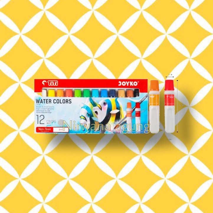 

WATER COLOR CAT AIR JOYKO TITI WAC-6ML-12 WARNA