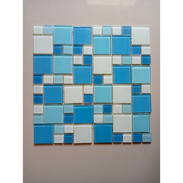 mosaic Dinding Dapur Merk Briliant Type ART Blue