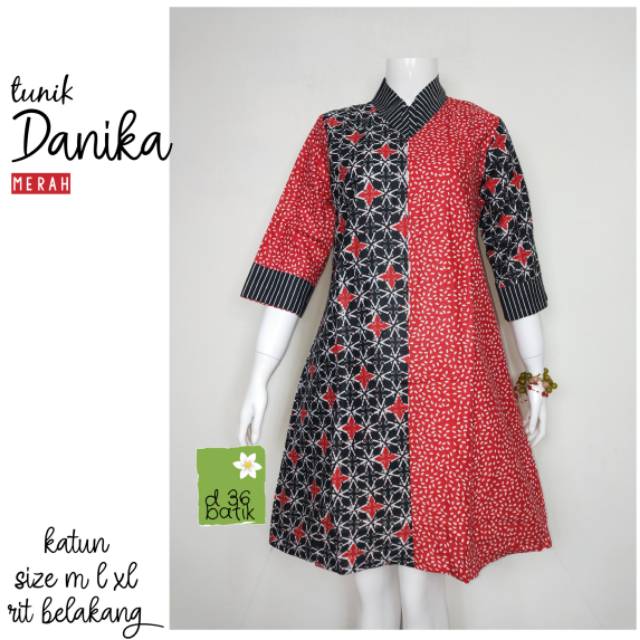 Tunik kerja murah halus wanita kekinian baju atasan cewek remaja kawung picisan cantik elegan trendy seragam dress batik murah kondangan kece cewe sekolah kuliah pesta kekinian kasual terbaru