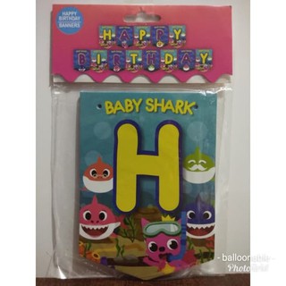 Image of thu nhỏ Banner Happy Birthday Baby Shark #0