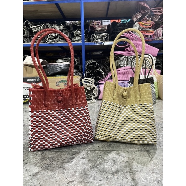 Tas Jali Ready Stok Tas Anyaman Kierra Tanggung Premium