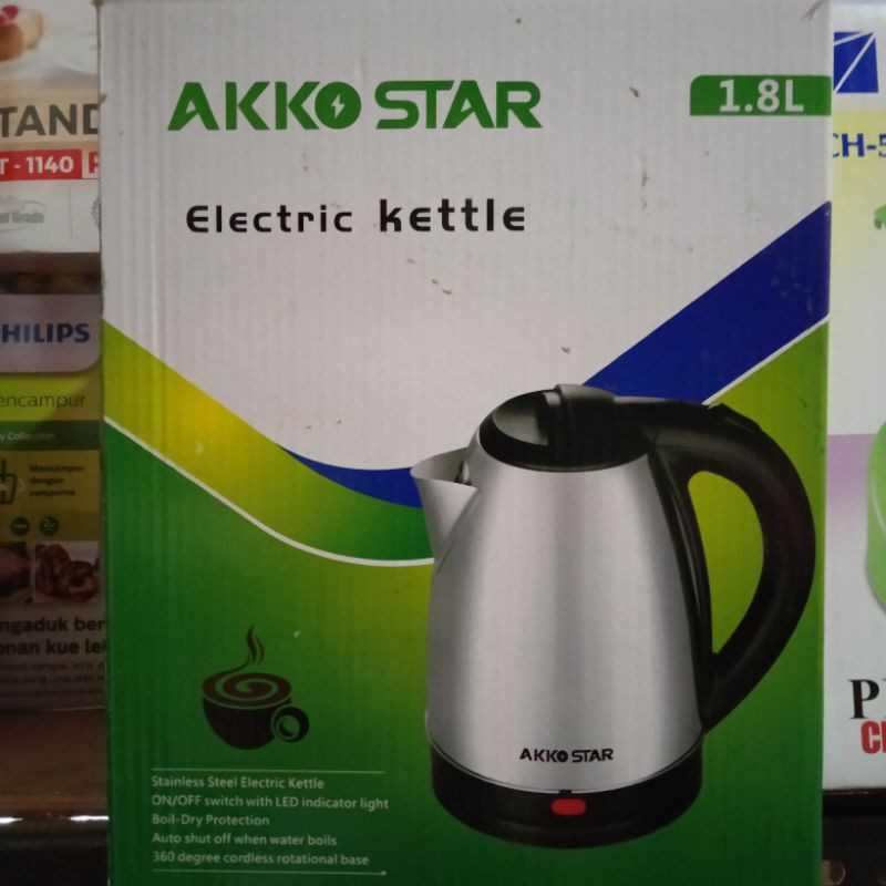TEKO KETLE  LISTRIK 1.5 LITER 400W ARASHI/MUXINDO