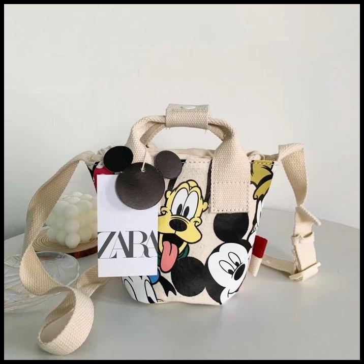 Bag Canvas - Tas Zara Canvas Mickey Original