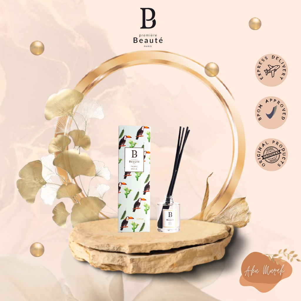 Premiere Beaute Aromaterapi Reed Diffuser Ratan Pengharum Ruangan 45ml