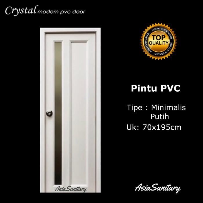 Pintu Kamar Mandi WC Merk Crystal Minimalis Putih