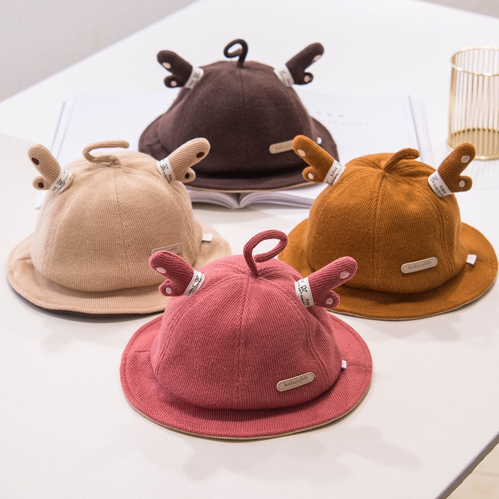 Topi Korea Bayi Laki Laki Perempuan Gambar Kartun Tanduk Rusa Topi Korea Bayi Laki Laki Perempuan Gambar Kartun Tanduk Rusa