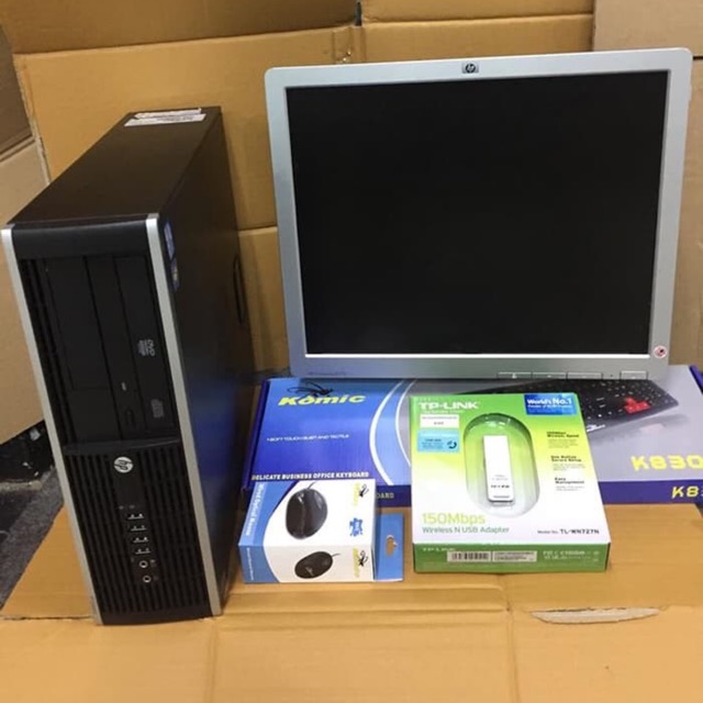 Obral Paket Komputer Bekas Merk Hp - Core2Duo - 2GB - LCD 17 Hp - Win 7 - Murah Bergaransi