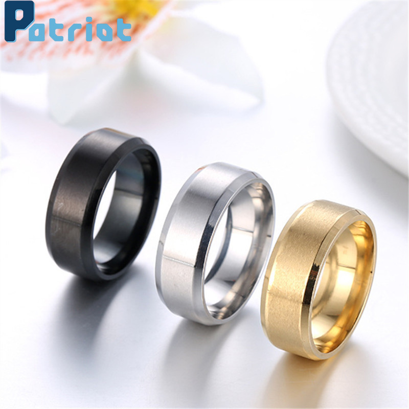 Cincin Jari Tipis Bahan Titanium Gaya Elegan Untuk Hadiah Teman