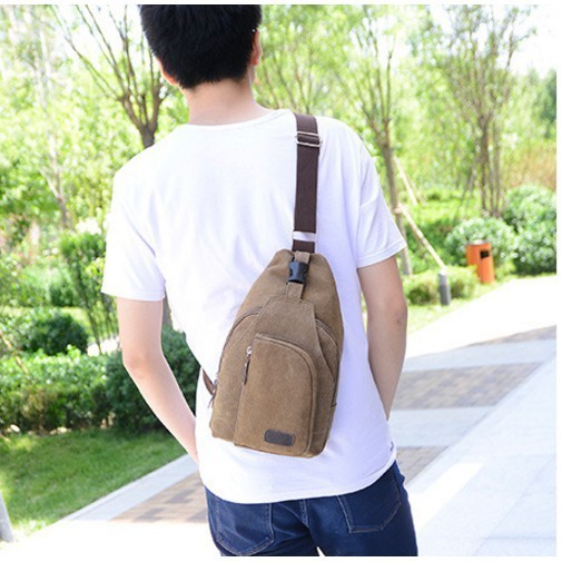 Sling Bag Pria Kanvas