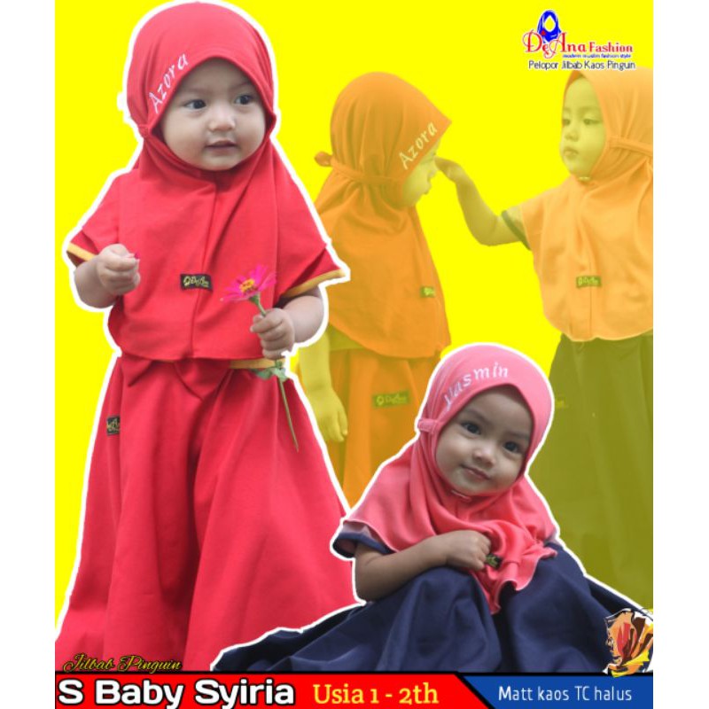 jilbab anak+bordir nama @354