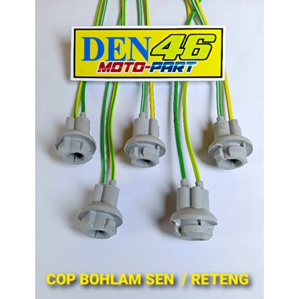 Fitting sen/socket sen soket reteng lampu Sen T10
