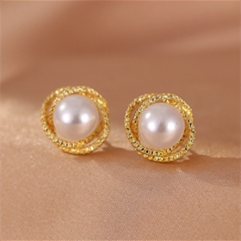 Anting Tusuk Sterling Silver 925 Dengan Mutiara Warna Permen Untuk Wanita